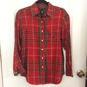 Ralph Lauren Red Plaid Button Down